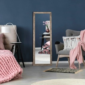 Dębowe nowoczesne wiszące lustro B0-B27