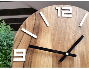 Zegar na ścianę nowoczesny efektowny okrągły cichy do kuchni salonu pokoju