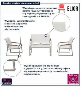 Biały zestaw ogrodowy H2-G04