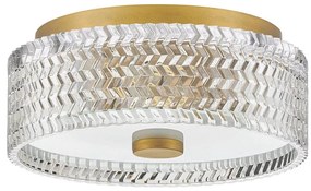 Hinkley HK-ELLE-F-S-HB - Plafon 2xE27/60W/230V śr. 30,5 cm złoty