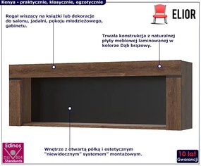 Wisząca szafka do pokoju na dekoracje - Samar 10X