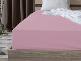 PrzytulneMieszkanie.pl Jersey prześcieradło do dziecięcego łóżeczka różowe 70 x 140 cm
