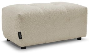 Beżowy podnóżek z materiału bouclé Roxelane – Bobochic Paris