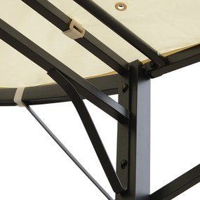 Altana Ogrodowa z Markizą Składanym Bokiem Ochrona UV Stabilna Konstrukcja 3mx25m | Aosom PL