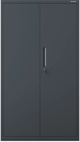 Szafa modułowa metalowa wielofunkcyjna na cokole antracytowa MEGAN 1600 x 900 x 400 mm