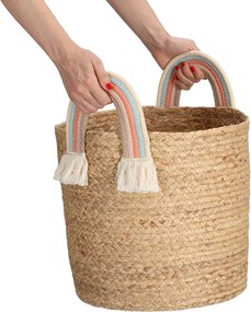 Kosz do przechowywania z plecionej trawy morskiej, Ø 35 cm