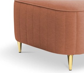 Pufa LAREN w kolorze pudrowy róż w tkaninie CASTEL 55