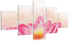 Obraz kwiatu lotosu (125x70 cm)