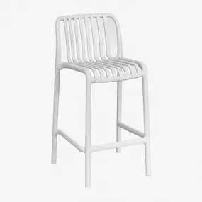 Krzesło Barowe Wendell Stackable Polypropylene Jasnoszary & ↑65 Cm - Sklum