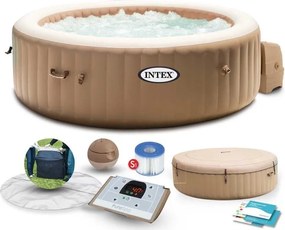 Dmuchane SPA ogrodowe 196 cm Intex 426 - jacuzzi 4-osobowe z hydromasażem i podgrzewaniem