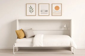 Półkotapczan rozkładany biały + czarny 120x200 F9-P65