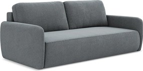 Kanapa 3-osobowa z funkcją spania - z tkaniny strukturalnej - jeans - LILO