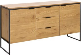 Komoda w dekorze dębu w naturalnym kolorze 155x81x45 cm Cesura – Unique Furniture