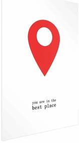 Plakat The best place 29,7x42 cm bez ramy z marginesem ARTGEIST B