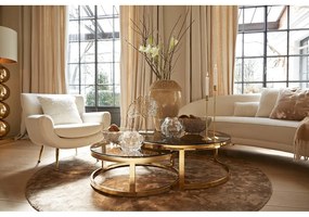 Kremowy fotel z materiału bouclé Vinstra – Light &amp; Living