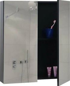 Szafka z lustrem MCW-B19b,  czarny