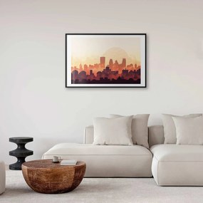 Plakat Żar miasta 42x29,7 cm z ramą czarną z marginesem ARTGEIST B