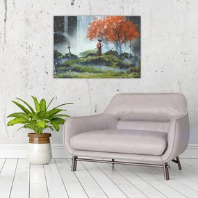 Obraz - Ilustracja przedstawiająca Ogród Mieczy (70x50 cm)