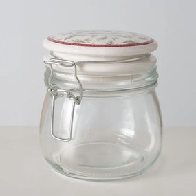 Słoik z porcelanową pokrywką CHARLENE, 450 ml
