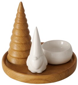 Świecznik na tealight AMIRA z choinką, Ø 13 cm