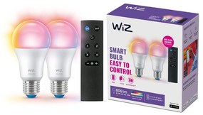 Inteligentne żarówki LED z gwintem E27 zestaw 2 szt., 9 W – WiZ