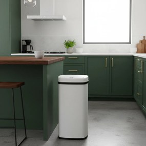 Kosz na śmieci DEUS z czujnikiem, 58 litrów, biała Jurhan