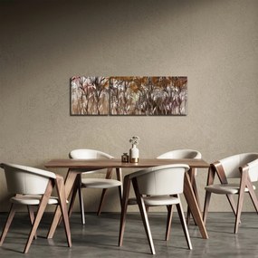 Obraz - Drzewa (z zegarem) (90x30 cm)