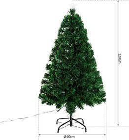 Choinka sztuczna zielona 120 cm homcom