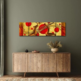 Abstrakcyjny obraz z dwiema kobietami (170x50 cm)