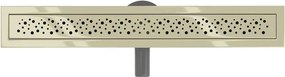 Mexen Flat 360° M12 odpływ liniowy obrotowy 70 cm, złoty - 1521070-40