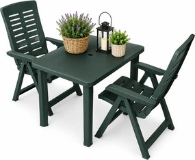 Zestaw zielonych mebli ogrodowych G6-W57