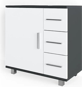 Szafka na wannę antracyt 60x33x60.8 ilias