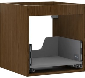 Mexen Box-A korpus szafki podumywalkowej 45 cm, 1 szuflada, orzech - 91AX0-0450-470-1-86