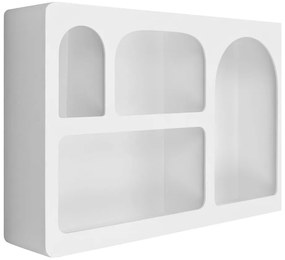 Biała wielopoziomowa półka 60 cm Bryne – House Nordic