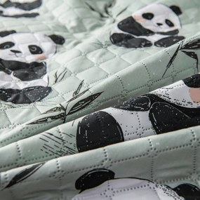 Narzuta na łóżko PANDA RELAX zielony Rozmiar: 220 x 240 cm
