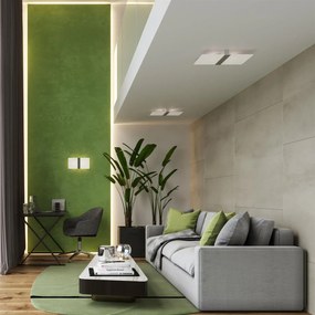 Plafon AZALIA szklany biały SOLLUX  LIGHTING