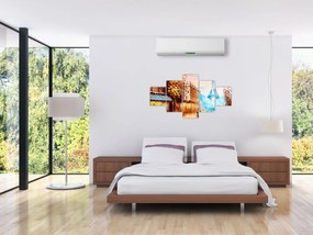 Obraz - Deszczowa pogoda i wieża Eiffla (125x70 cm)