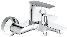 Wannowa bateria ścienna w kolorze srebra z połyskiem Connect Air – Ideal Standard