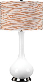 Elstead MILO-PN-TL-LORA - Lampa stołowa MILO 1xE27/60W/230V biała/pomarańczowa