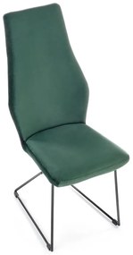 Krzesło K485 VELVET ciemnozielone HALMAR