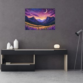 Obraz - Fioletowy krajobraz (70x50 cm)