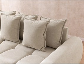 Beżowy narożnik (prawostronny/z szezlongiem) Albane – Ropez