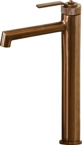 Molette bateria umywalkowa wysoka szczotkowana miedź