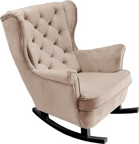 Fotel Relax z Tapicerowanym Siedzeniem i Podłokietnikami, Fotel TV 102x81x95cm Cappuccino_29811