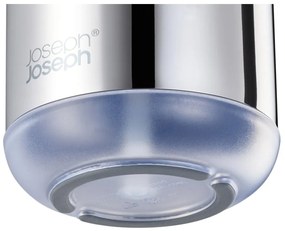 Dozownik do mydła ze stali nierdzewnej w kolorze srebra z połyskiem 300 ml EasyStore Luxe – Joseph Joseph
