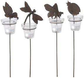 Metalowe świeczniki na świeczkę typu tealight zestaw 4 szt. – Esschert Design