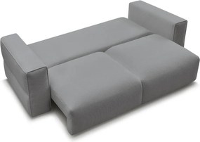 Szara rozkładana sofa ze schowkiem 265 cm Ezechiel – Bobochic Paris