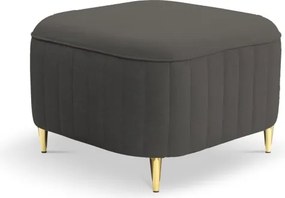 Pufa LAREN w kolorze szarym w tkaninie CASTEL 93