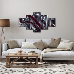 Obraz szarej abstrakcji (125x70 cm)