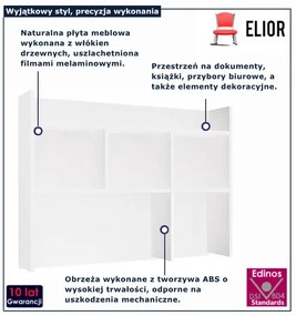 Nadstawka na biurko biała B9-E47